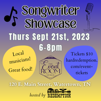 Songwriter Showcase at The Event Room, Watertown TN