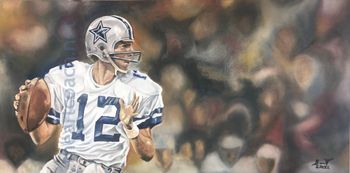 Roger Staubach | 12" X 24" | Oil on Board | 2022 | SOLD
