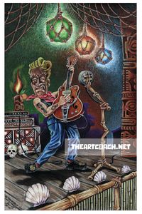 "Rockabilly Tiki" Print