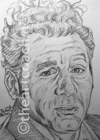 KRAMER | Pop Series | 5" x 7" | Pencil on Paper | 2021 | $50
