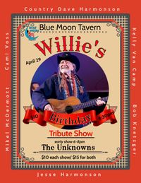 Happy 90th Birthday Willie Nelson tribute show!