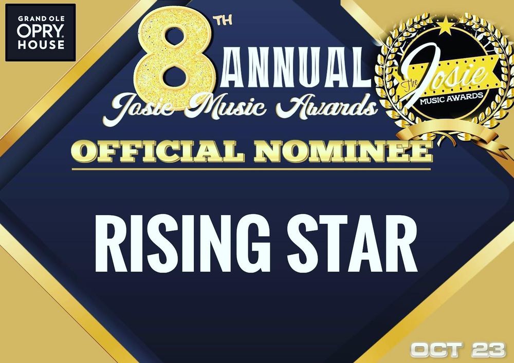 Absolutely STUNNED and honored.  Being nominated for a JMA is a dream come true! Thank you, Josie Music Awards for considering me!