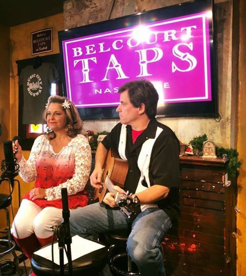 At Belcourt Taps with Nashville Entertainment Weekly TV - Hosts: Tj Cates and Jill Sabitinez. Thanks  to Steve Goodie for accompanying me.