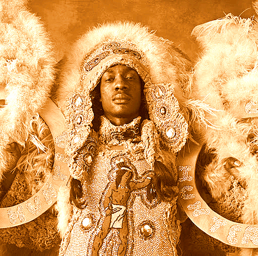 Mardi Gras Indians show off their beaded suits at JazzFest
