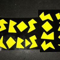 "ASTEROID EDITION" SROS LOGO STICKERS