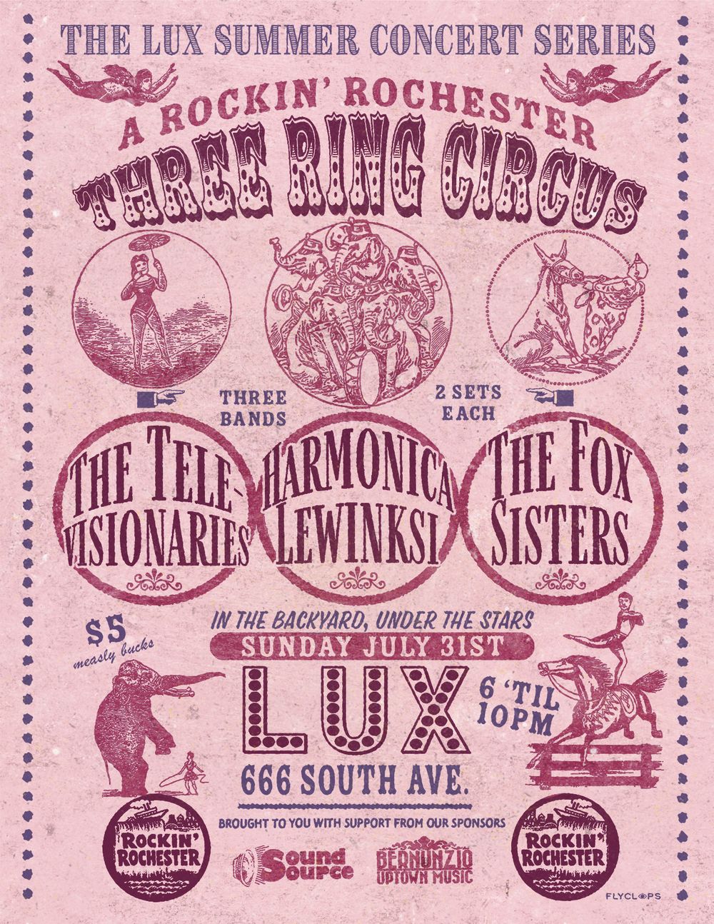 Three Ring Circus at LUX July 31st 2022