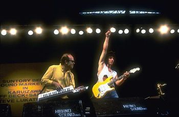 Onstage with Jeff Beck in Tokyo
