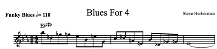 Blues For 4 (concert leadsheet)