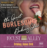 DOSE plays for "The Great Burlesque Baking Show" at Locust Alley