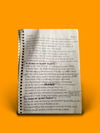 The Fireside Wake: Handwritten Lyric Sheet - Single