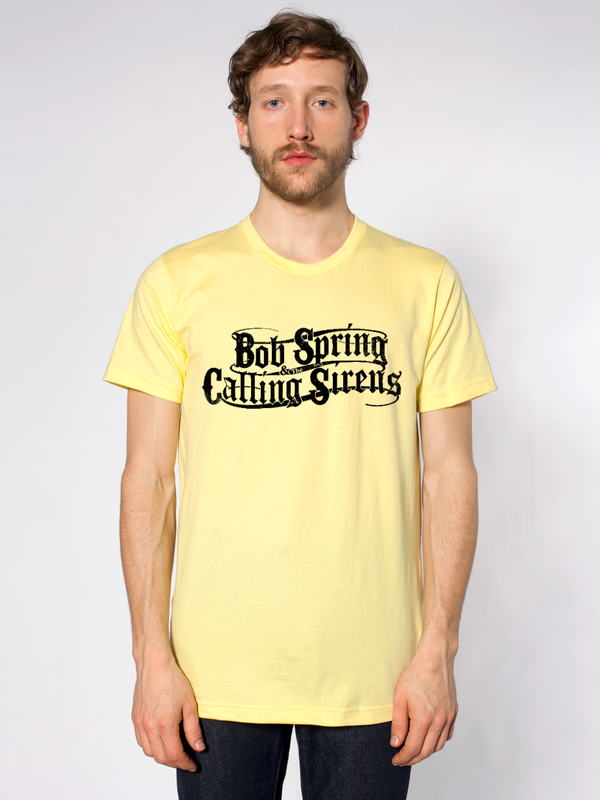Bob Spring & The Calling Sirens T SHIRT - Yellow Black