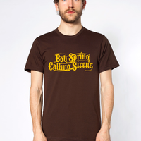 Bob Spring & The Calling Sirens T SHIRT - Brown Yellow