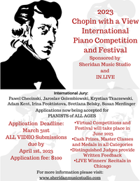 Chopin with a View international Competition and Festival: Application and Participation Fee