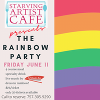 Starving Artist Color Pallete Dinner Party (call to reserve tickets)