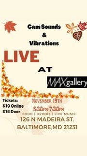 Cams Sounds & Vibrations Live at Maxgallery