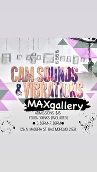 Cams Sounds & Vibrations live at MAXgallery 