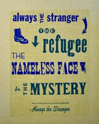 "Always The Stranger" Lyric Poster (Ltd. Edition)