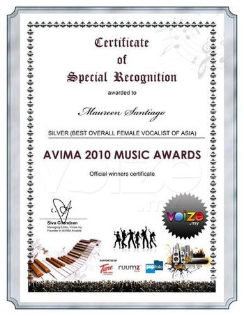 AVIMA2010 Award
