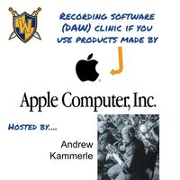 Apple Computer based DAW Google Meet with Andrew Kamerle