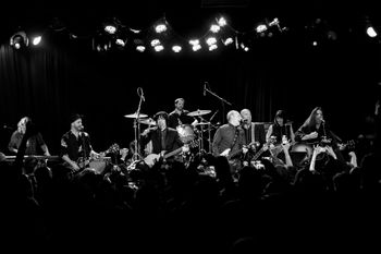 Wayne Kramer of The MC5, Tom Morello of Rage Against The Machine and Jason Heath of The Greedy Souls [photo by Ryan James Abribat]
