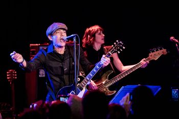 Jakon Dylan of The Wallflowers and Dave Catching of Eagles Of Death Metal [photo by Ryan James Abribat]
