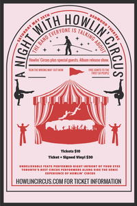 SIGNED VINYL TICKET: A Night With Howlin' Circus w/ The Mooks + Sunlust