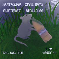 Garage Punk Rock Night Presents: Apollo 66, Fantazma, Civil Rats, Gutterat