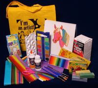 ARTistic Pursuits Book 1 and Art Supplies Kit for Junior High