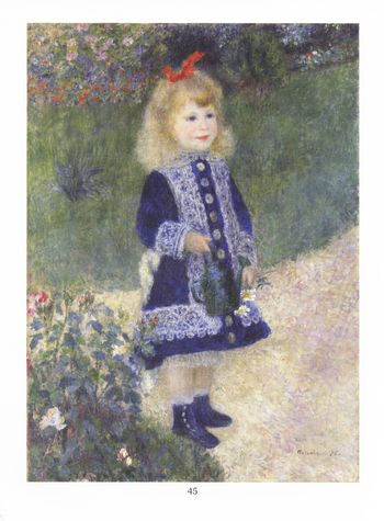 Full page illustrations allow children to see the soft brushwork that the Impressionist master, Renoir is known for.
