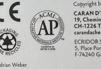 We only suggest products with the AP Seal. For over 80 years, the ACMI program for children’s art materials has certified that these products are non-toxic using the AP Seal. In 1982, the program was expanded to include a much broader range of art materials, including adult products, ensuring that they are non-toxic (AP Seal) or carry appropriate health warning labels (CL Seal) where necessary.