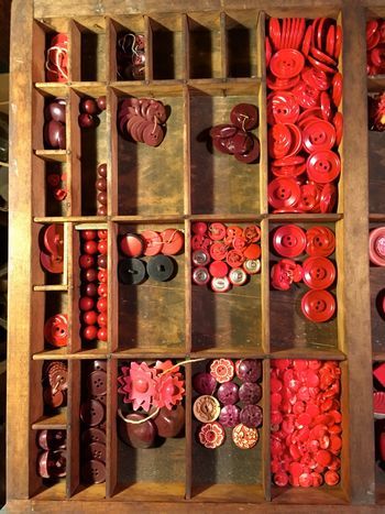 Red Plastic Buttons
