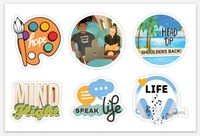 Life Music 4x6 Sticker Sheet