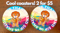 Give Thanks & Sip in Shalom Coasters