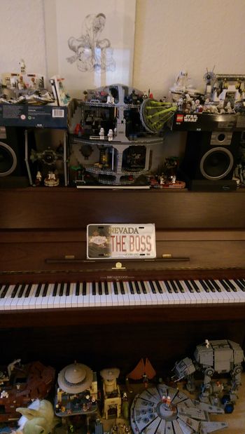 my lovely piano with present from alex as im the boss
