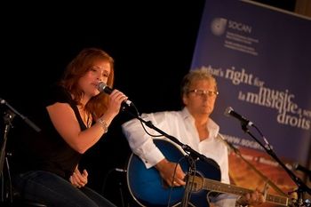 On stage with Kym Simon at the Canadian Country Music Awards.
