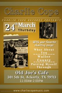 Charlie Cope Live & Acoustic @ Old Joe's Café
