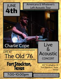 Charlie Cope Live & Acoustic @ The Old '76