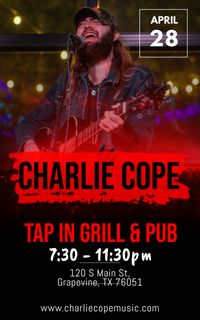 Charlie Cope Live & Acoustic @ Tap In Grill & Pub