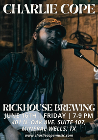 Charlie Cope Live & Acoustic @ Rickhouse Brewing