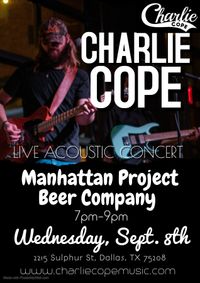 Charlie Cope Live & Acoustic @ Manhattan Project Beer Company