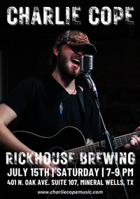 Charlie Cope Live & Acoustic @ Rickhouse Brewing