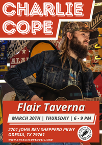Charlie Cope Live & Acoustic @ Flair Taverna