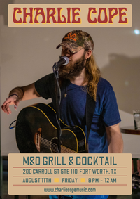 Charlie Cope Live & Acoustic @ M&O Grill & Cocktail
