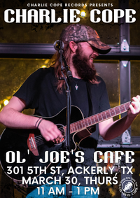 Charlie Cope Live & Acoustic @ Ol' Joe's Cafe