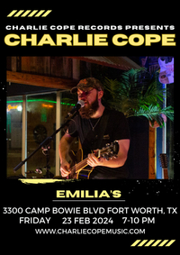 Charlie Cope Live & Acoustic @ Emilia's