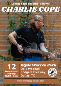 Charlie Cope Live & Acoustic @ Klyde Warren Park