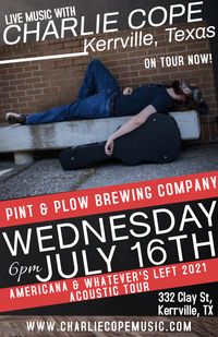 Charlie Cope Live & Acoustic @ Pint & Plow Brewing Company