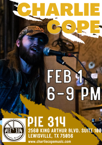 Charlie Cope Live & Acoustic @ Pie 314