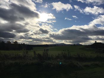 The sun reflecting on the clouds reminded Colin that every cloud has a silver lining.
