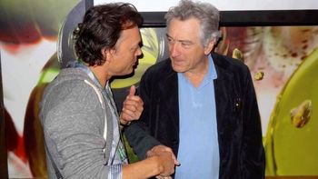 With Robert De Niro, Tribeca Directors Lunch
